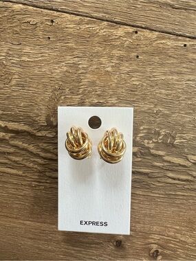 Express Twisted Gold Knot Earrings